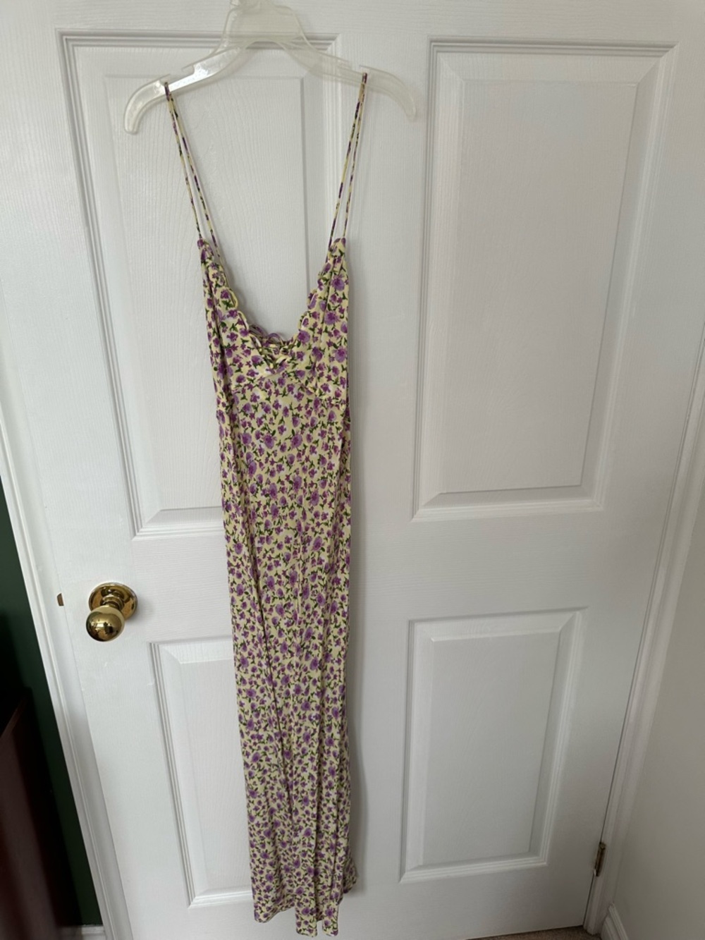 Zara Lavender Floral Slip Maxi Dress